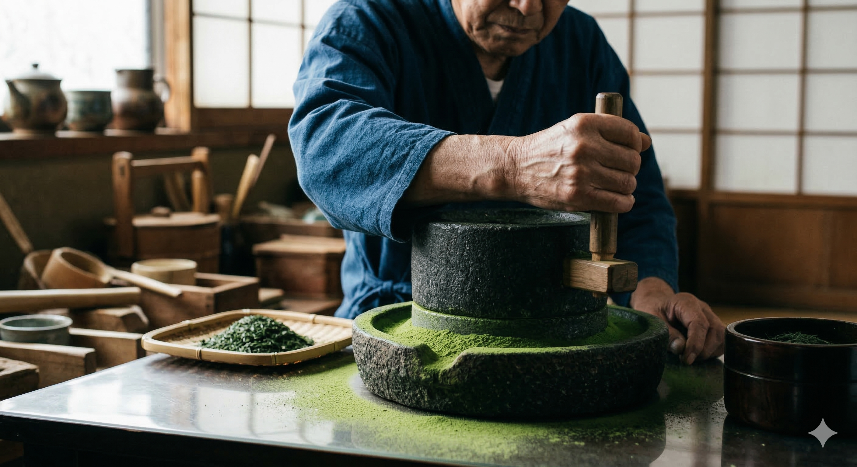 抹茶の職人技